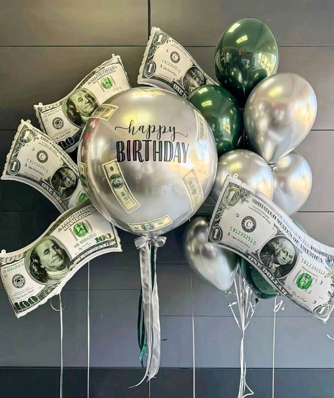 1 Large Size Reusable Dollar Bill Money Print Balloons, For Birthday Decorations, Dollar Bill Party Balloons, Money Theme Birthday, Baby Shower, Graduation, FUN Money Theme Party, Birthday Gift For Dad,