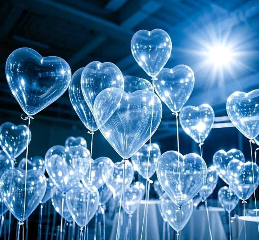 10 pcs/Set 10-Inch Transparent Heart-Shaped Balloons, Suitable For Valentine's Day, Weddings, Proposals, Birthdays, Openings, Home Decor, Balloon Decorations, Balloon Parties, Photography Props, Photo Backdrops