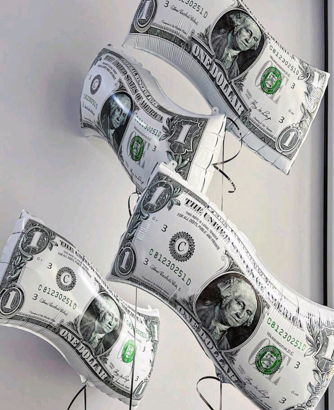 1 Large Size Reusable Dollar Bill Money Print Balloons, For Birthday Decorations, Dollar Bill Party Balloons, Money Theme Birthday, Baby Shower, Graduation, FUN Money Theme Party, Birthday Gift For Dad,