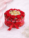 Premium Red Chocolate Roses Cake